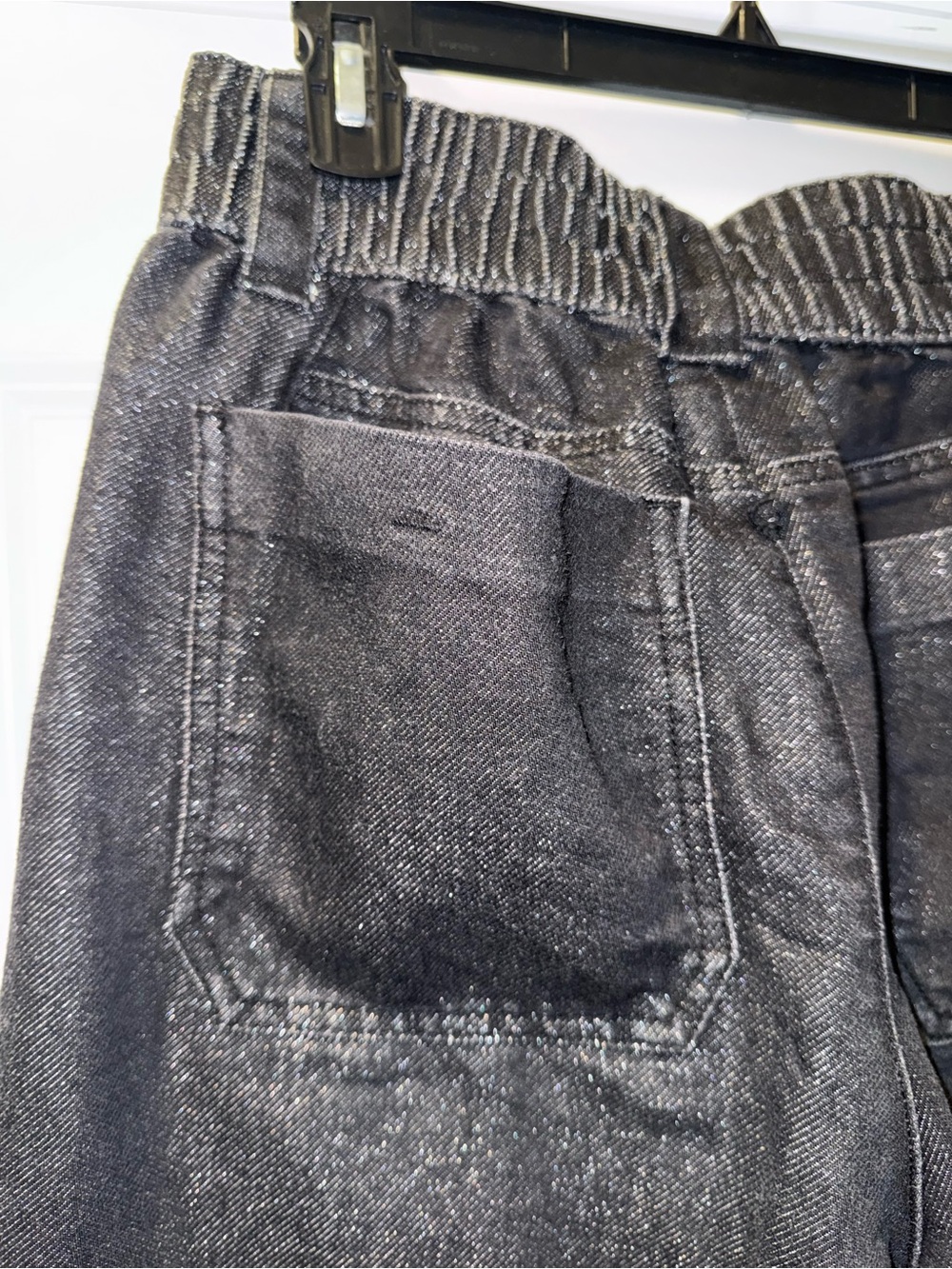 Democracy Black and Gray Jeans with Logo Tag - Picture 5 of 7